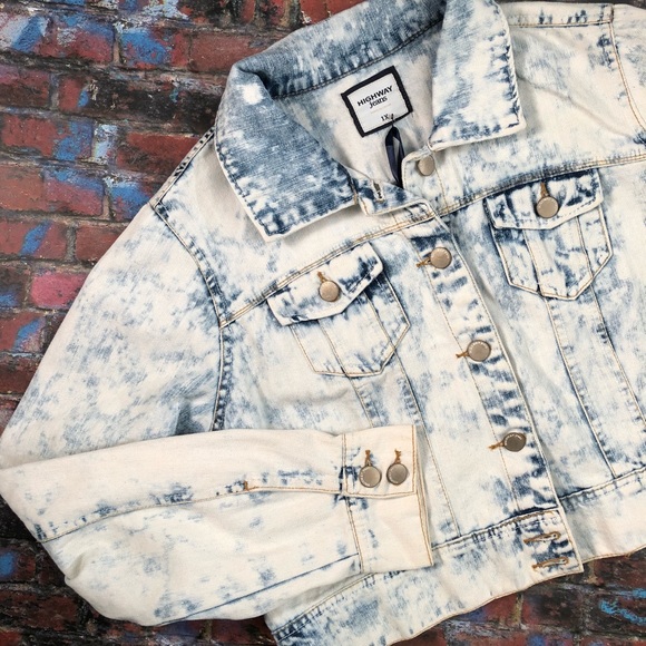 Highway Jeans Jackets & Blazers - Stonewashed Denim Crop Jacket